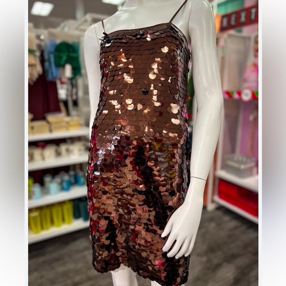 a new day Brown Sequin Mini Dress - Picture 3 of 7